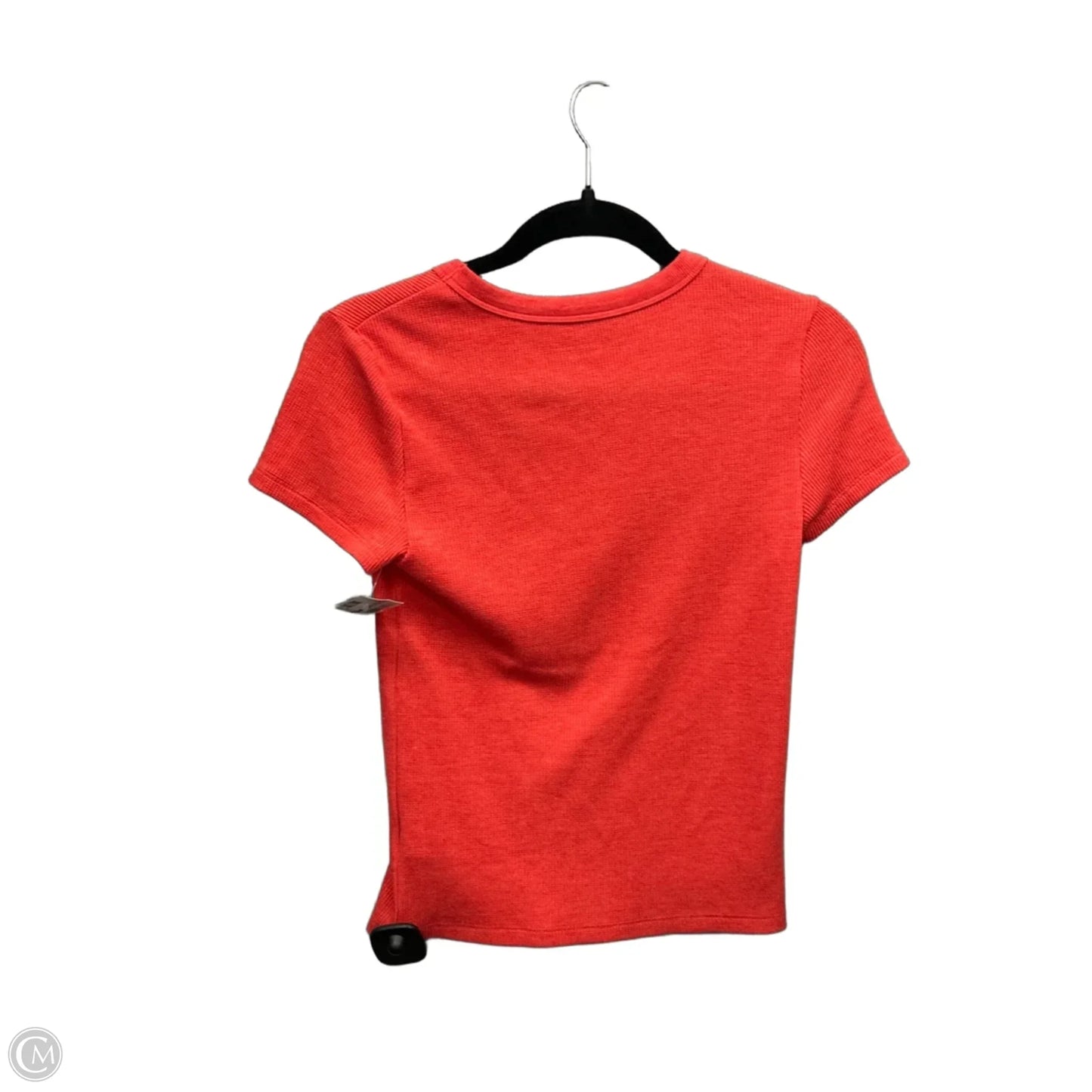 Top Short Sleeve By American Eagle In Orange, Size: M