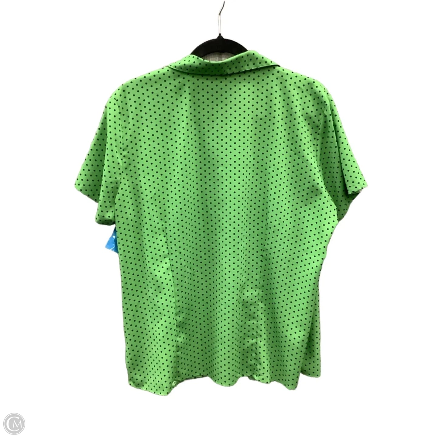 Top Short Sleeve By Notations In Green, Size: 1x