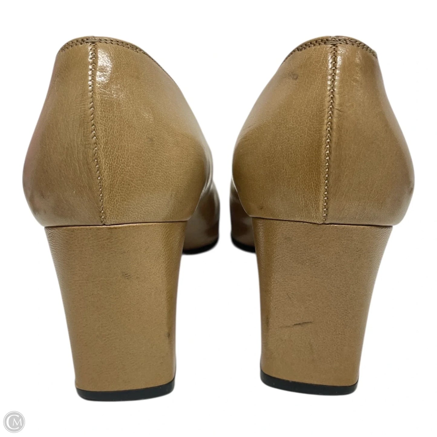 Shoes Luxury Designer By Ferragamo In Tan, Size: 6