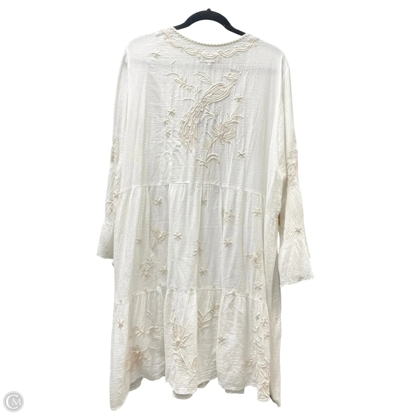 Dress Designer By Johnny Was In Brown & White, Size: Xl