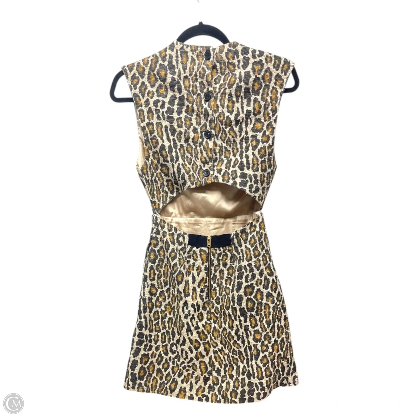 Dress Designer By Alice + Olivia In Animal Print, Size: S