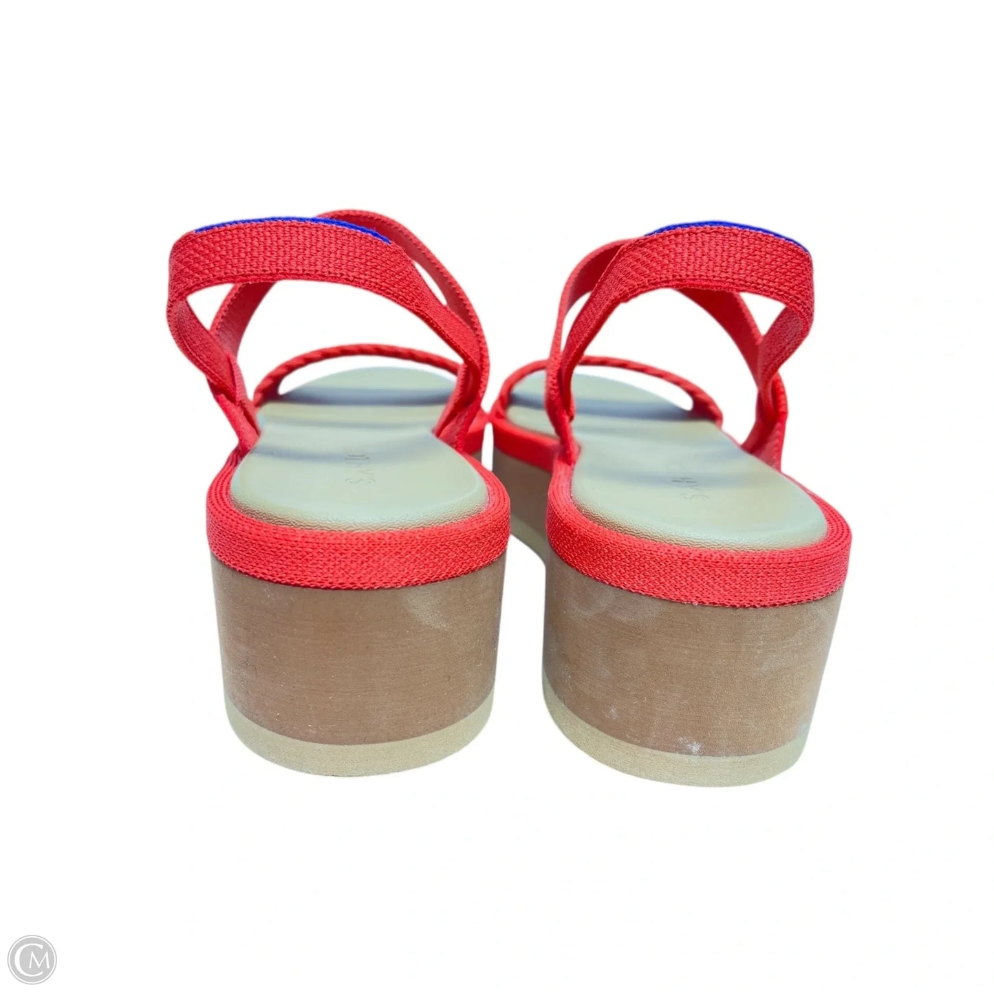 Sandals Heels Wedge By Rothys In Orange, Size: 9