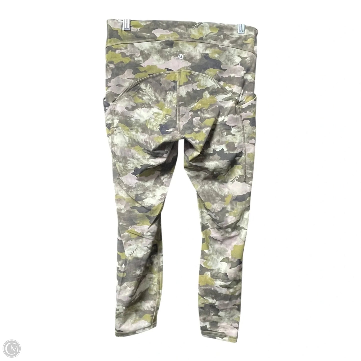 Athletic Leggings By Lululemon In Camouflage Print, Size: 10