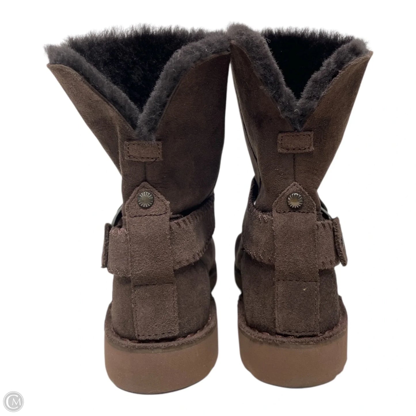 Boots Designer By Ugg In Brown, Size: 7.5