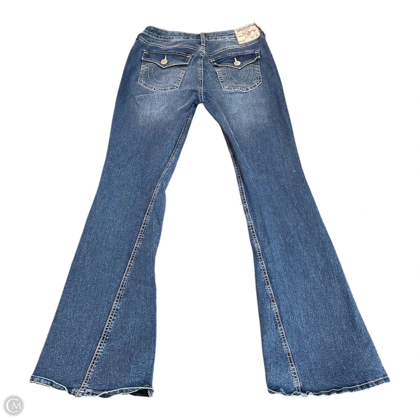 Jeans Wide Leg By True Religion In Blue Denim, Size: 6