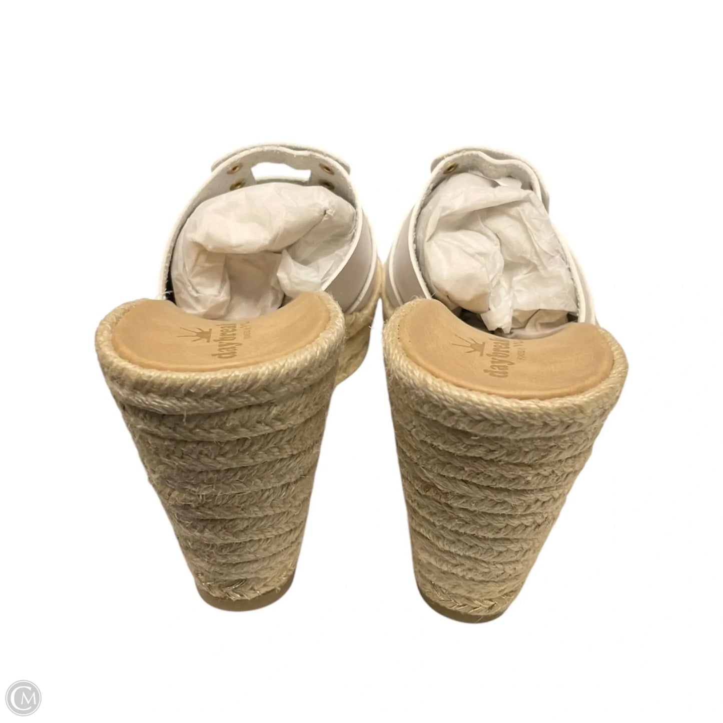 Shoes Heels Wedge By Nina In Brown & White, Size: 10