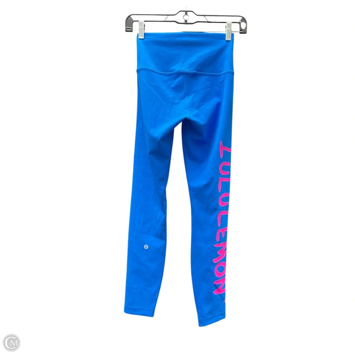 Athletic Leggings By Lululemon In Blue & Pink, Size: 4