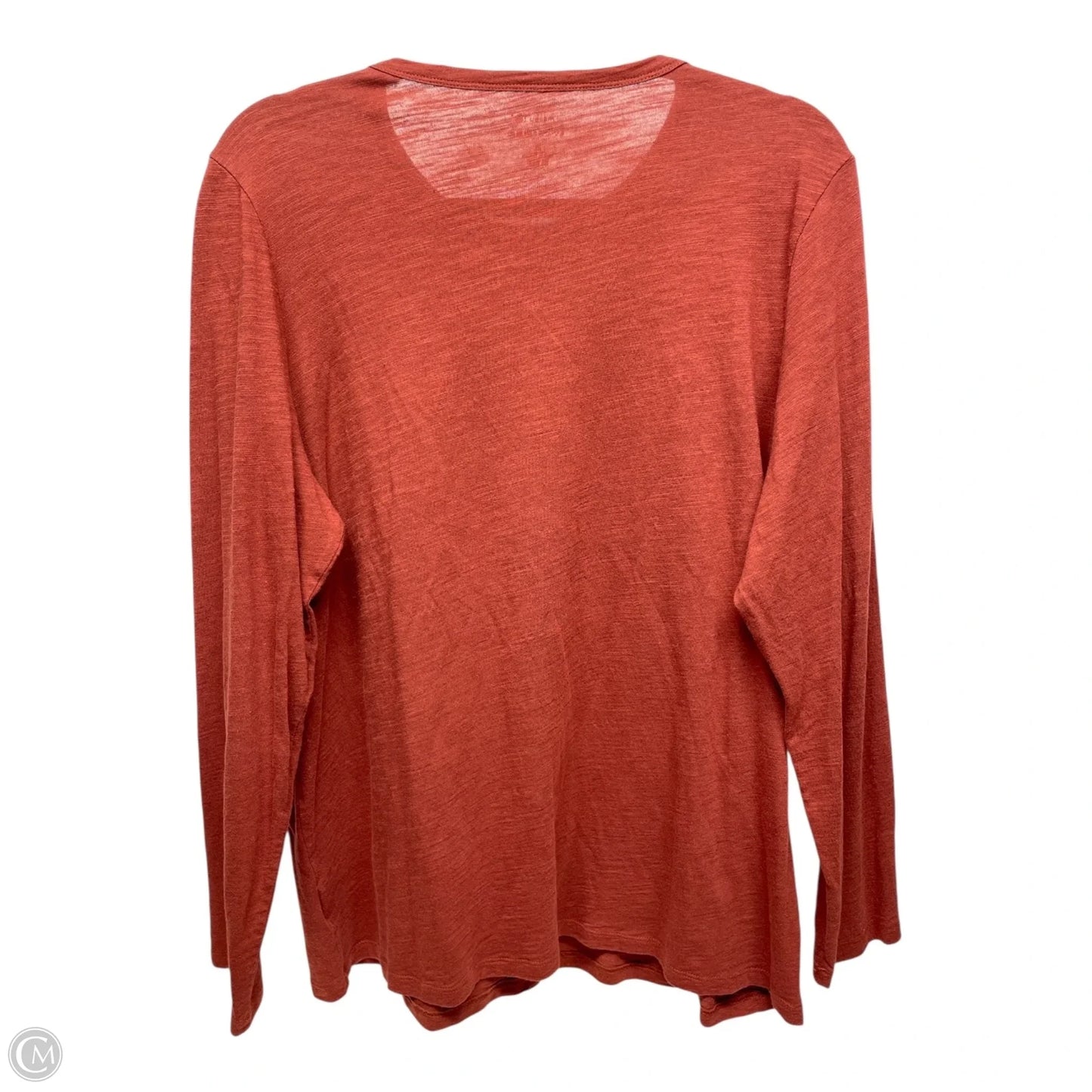 Top Long Sleeve Basic By Banana Republic In Copper, Size: Xl