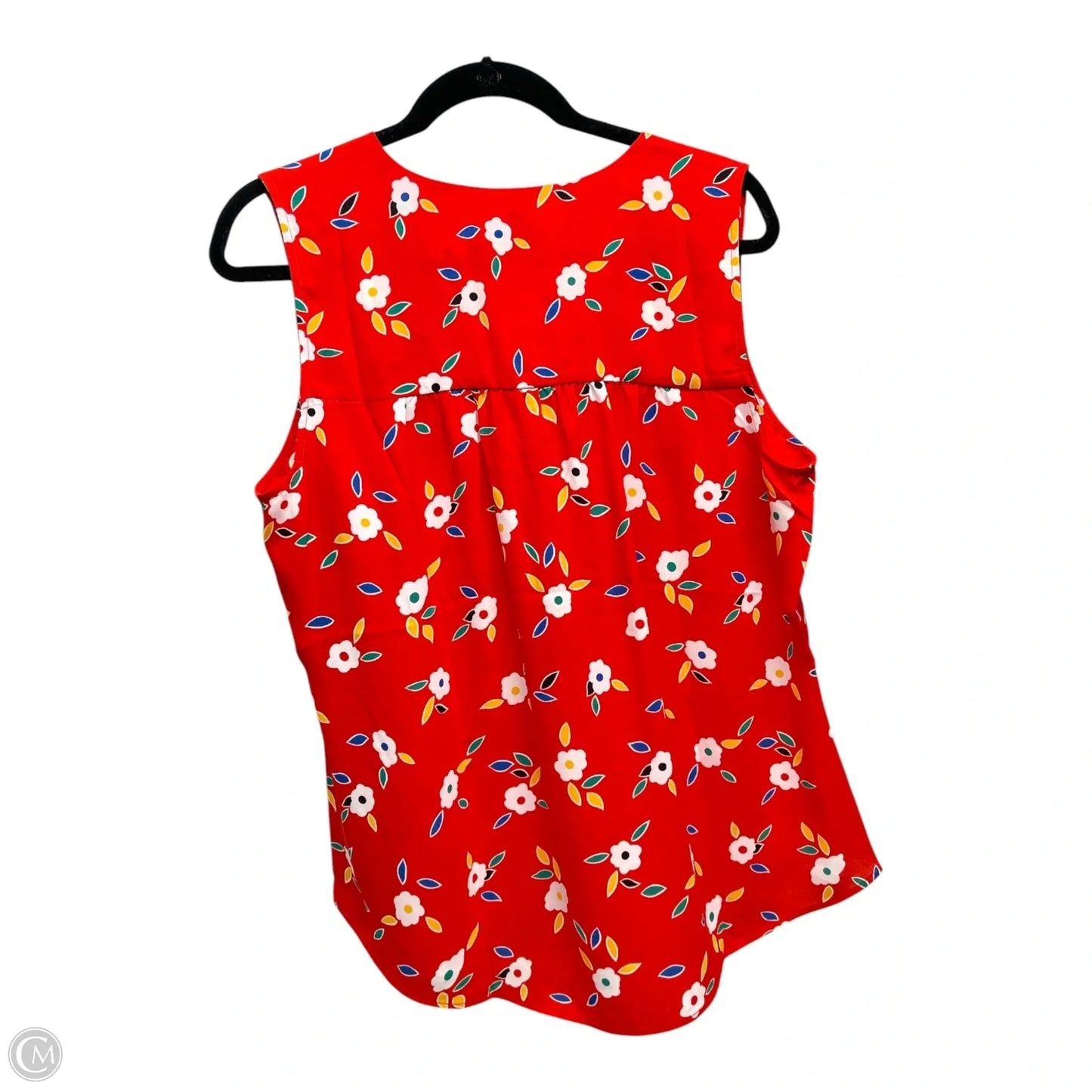 Top Sleeveless By Cabi In Red, Size: L