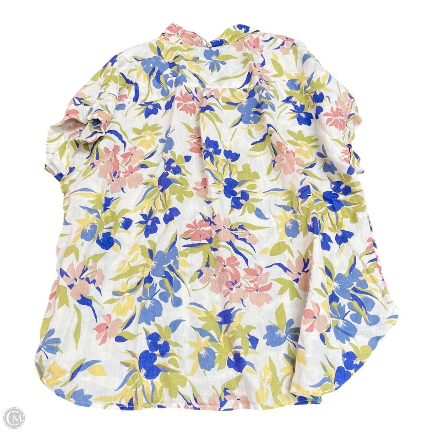 Top Short Sleeve By Lauren By Ralph Lauren In Floral Print, Size: 3x