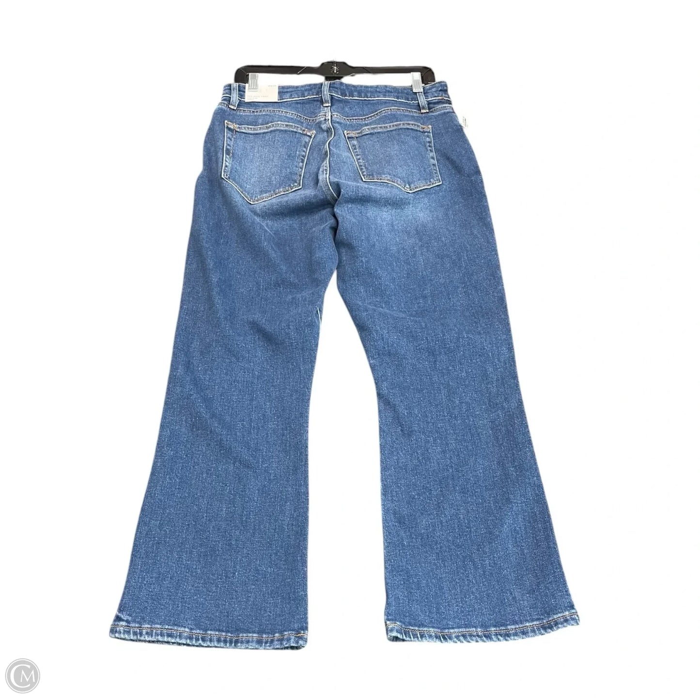 Jeans Flared By Loft In Blue Denim, Size: 8