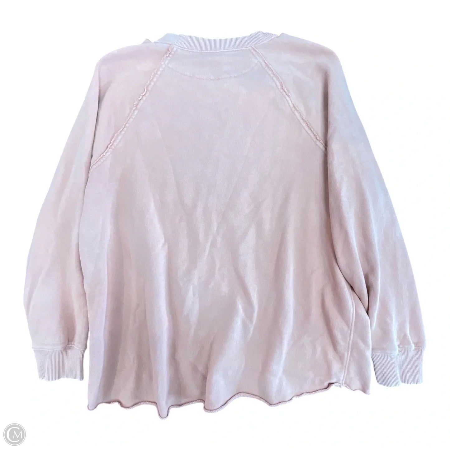 Sweatshirt Crewneck By Aerie In Peach, Size: L