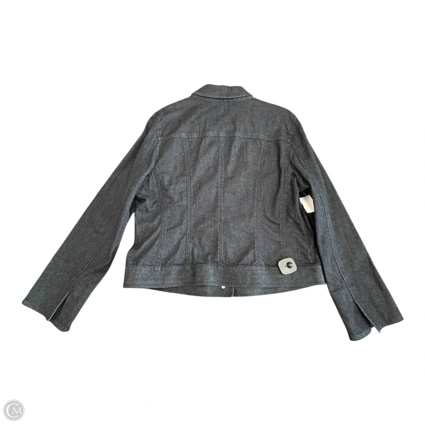Jacket Denim By Talbots In Blue Denim, Size: Xl
