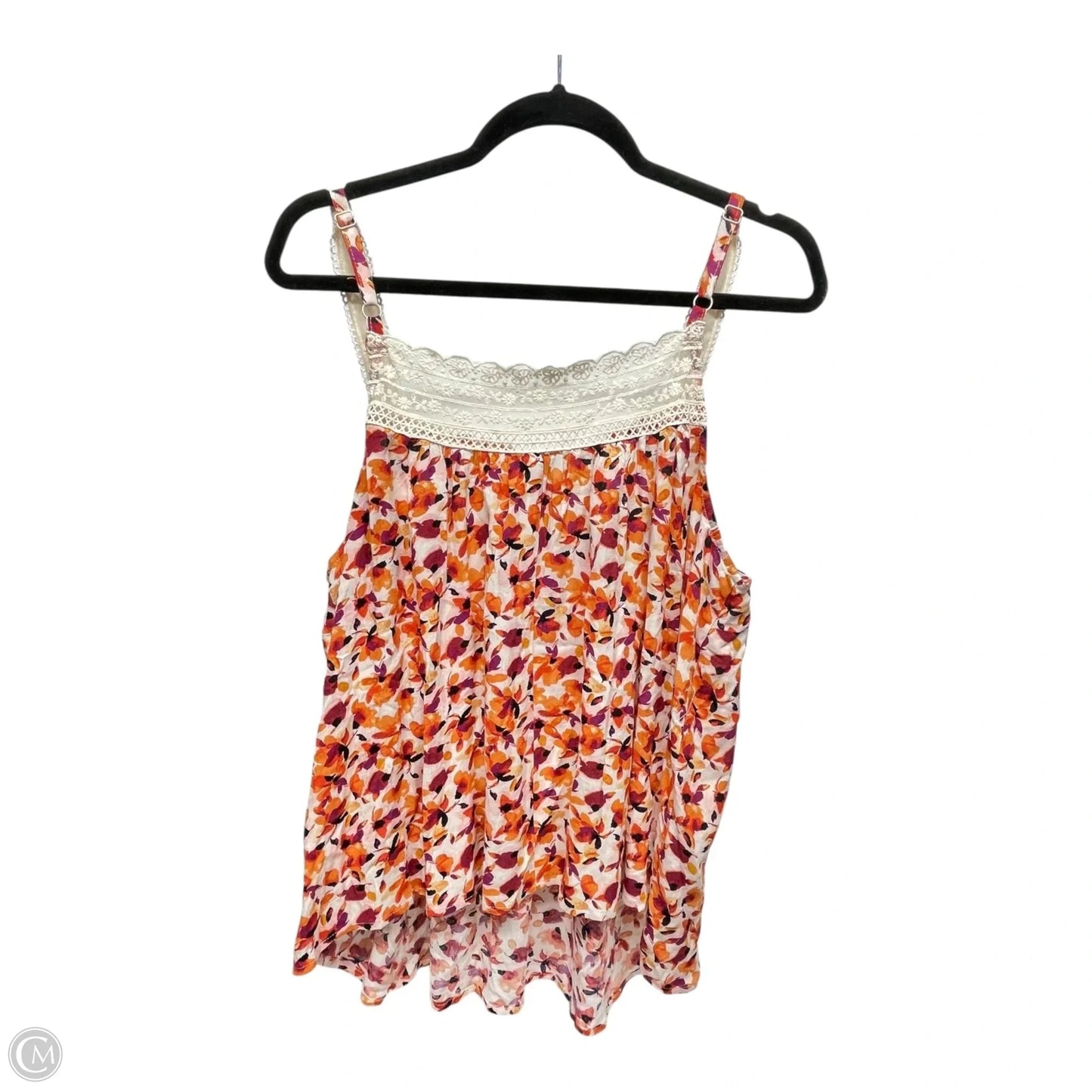 Top Sleeveless By Torrid In Orange, Size: L