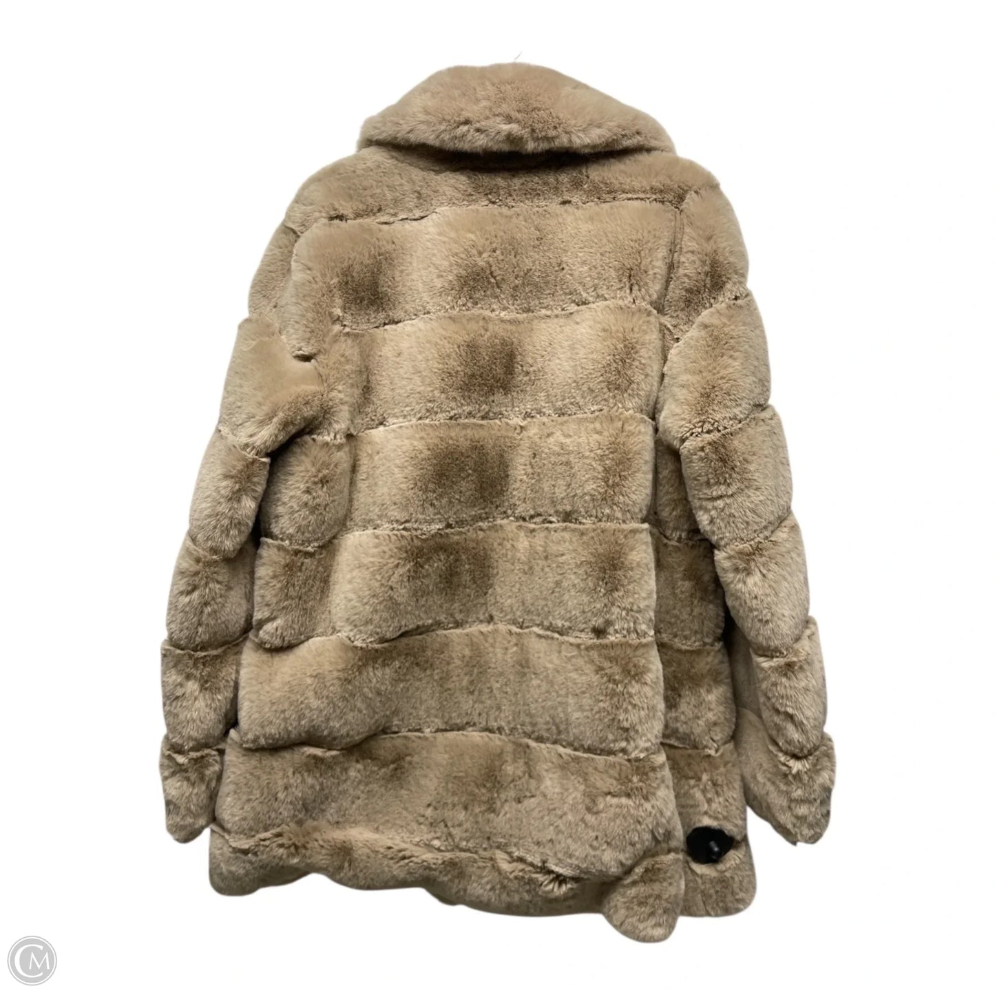 Coat Faux Fur & Sherpa By Bcbgmaxazria In Tan, Size: L