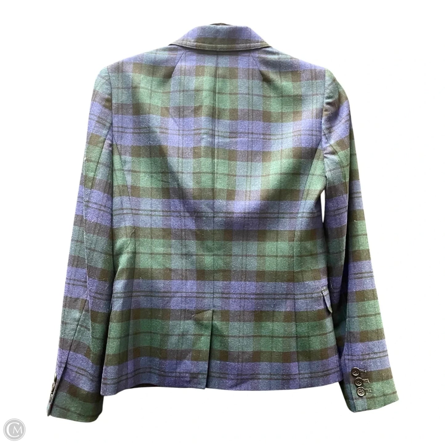 Blazer By J. Crew In Plaid Pattern, Size: 0