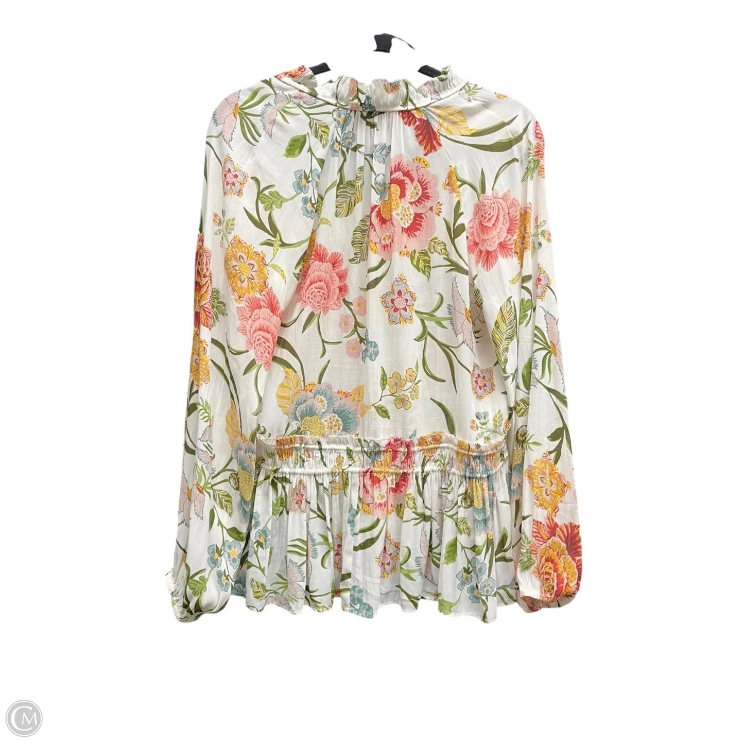 Top Long Sleeve By Loft In Floral Print, Size: M