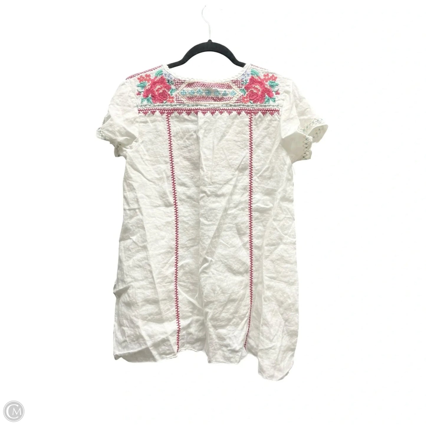 Top Short Sleeve Designer By Johnny Was In Floral Print, Size: S
