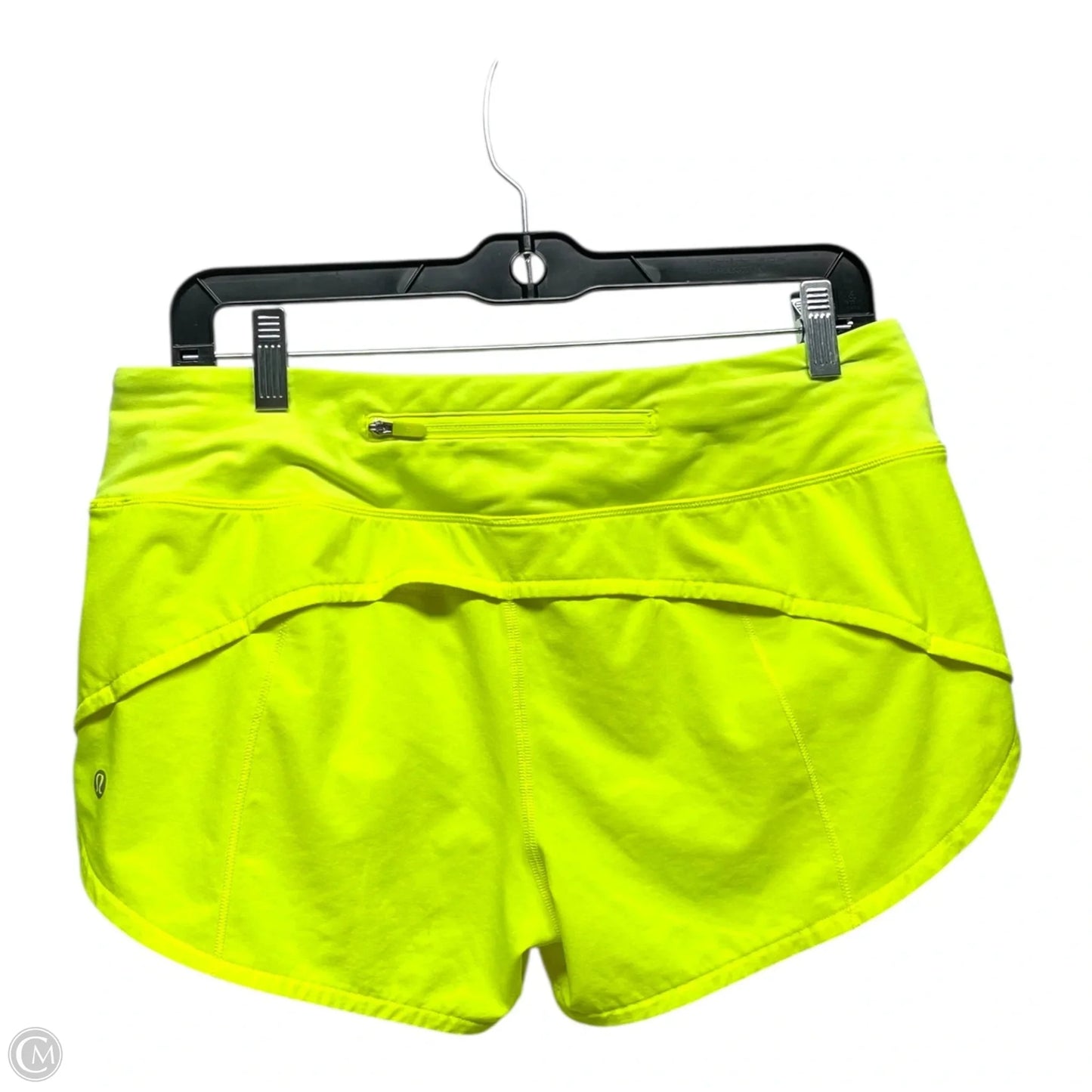 Athletic Shorts By Lululemon In Yellow, Size: 8