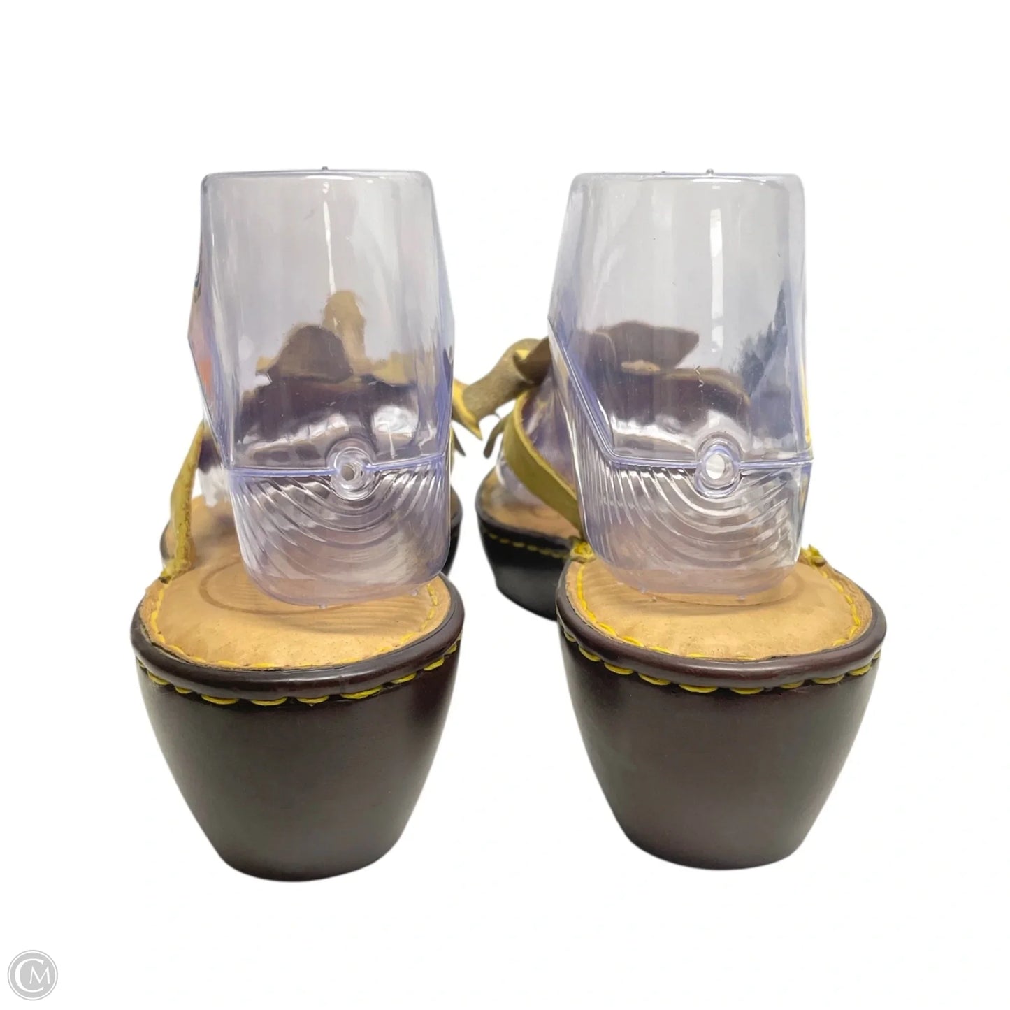 Sandals Heels Wedge By Born In Yellow, Size: 8