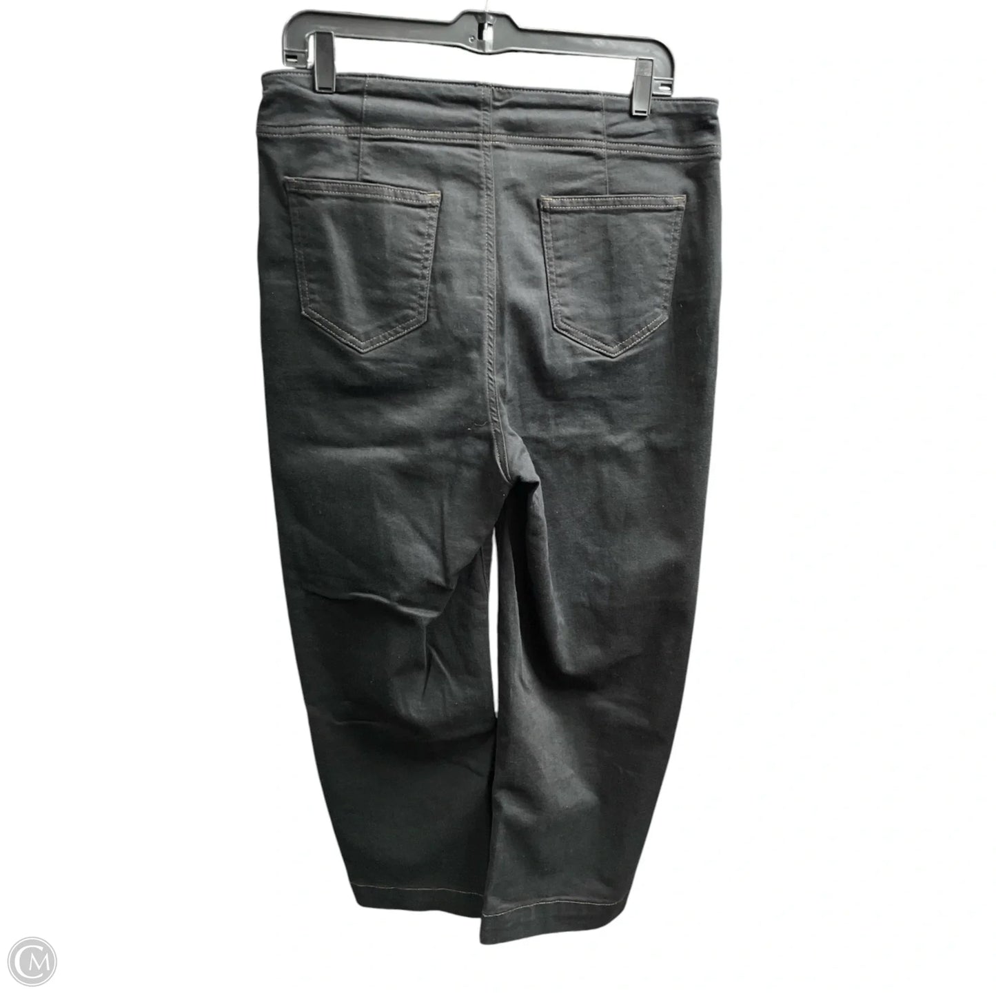Jeans Wide Leg By Chicos In Black Denim, Size: 10p