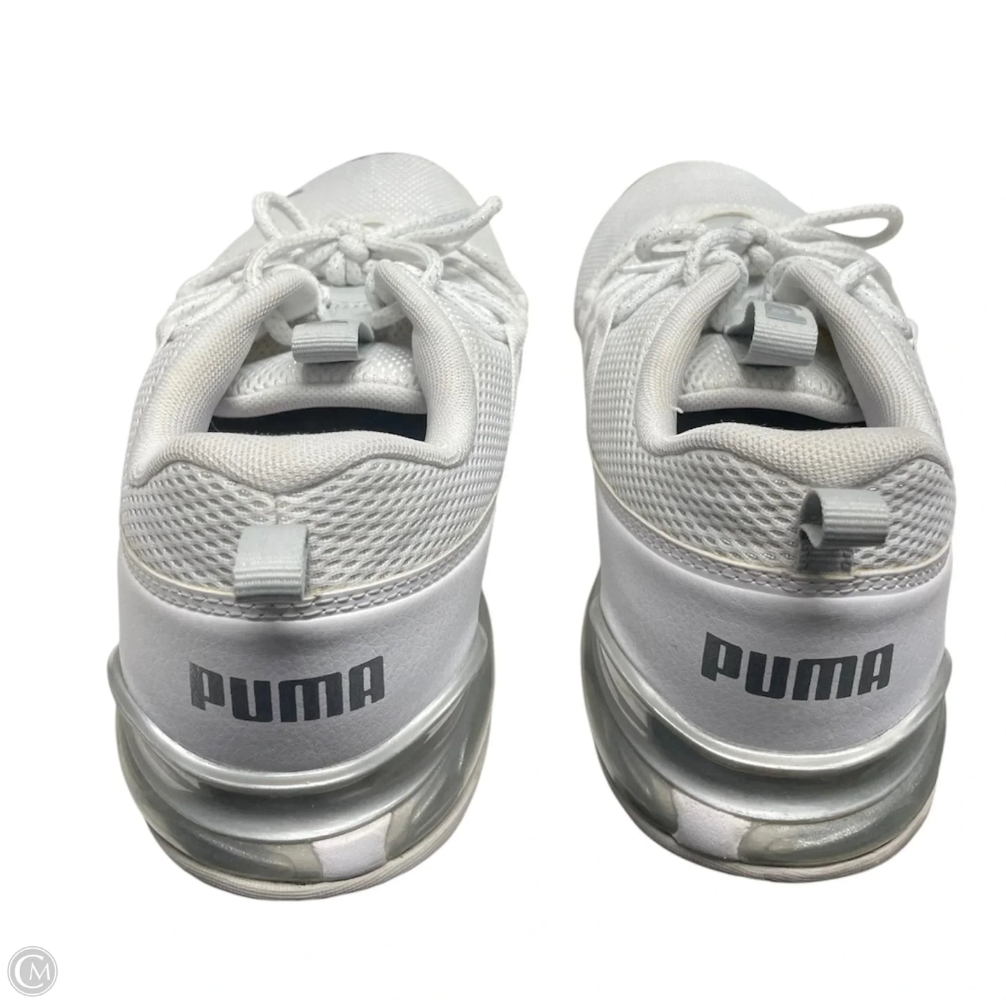 Shoes Sneakers By Puma In Grey & White, Size: 10