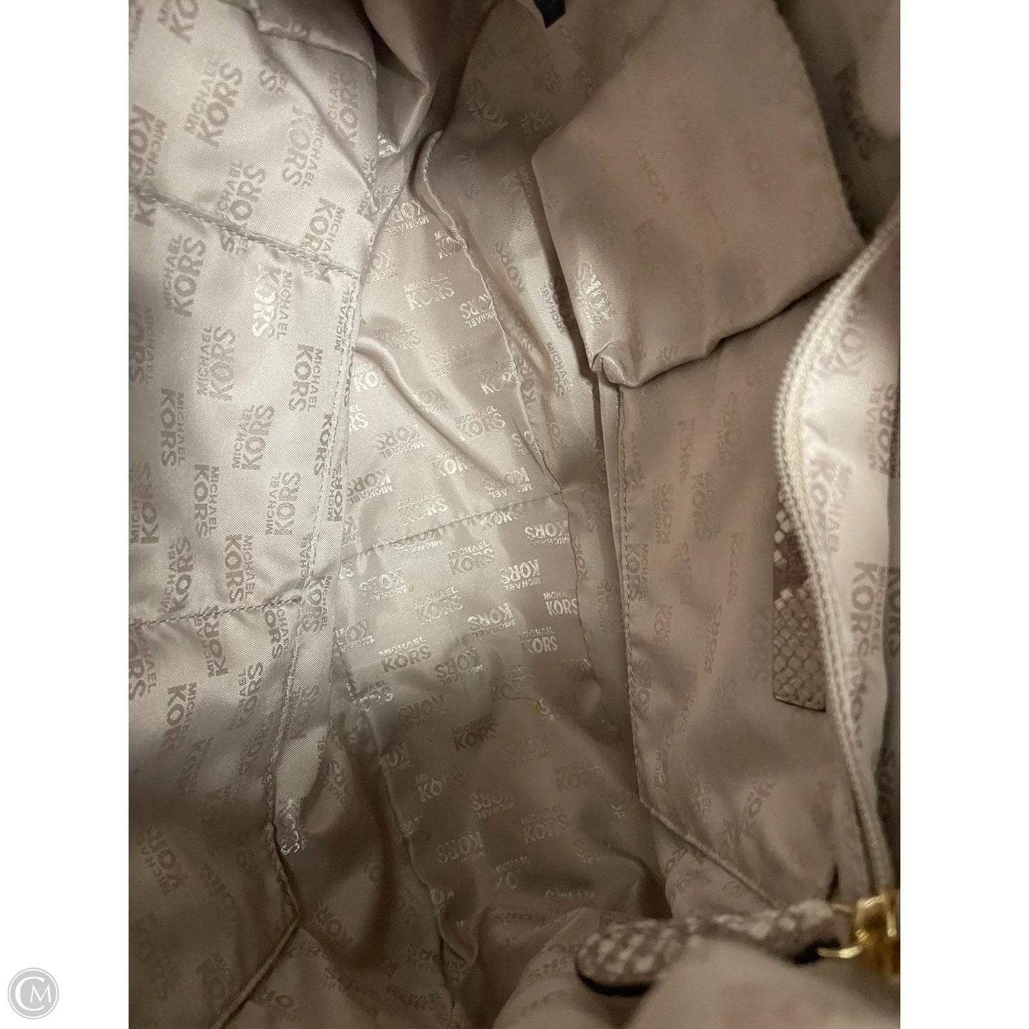 Handbag Leather By Michael By Michael Kors, Size: Large