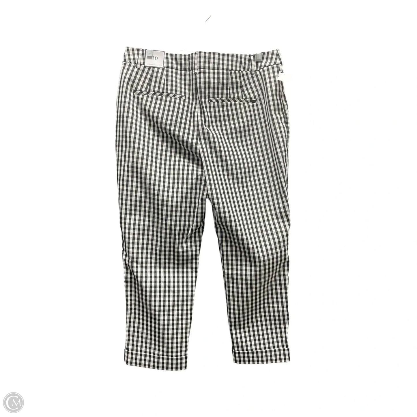 Pants Cropped By White House Black Market In Checkered Pattern, Size: 10