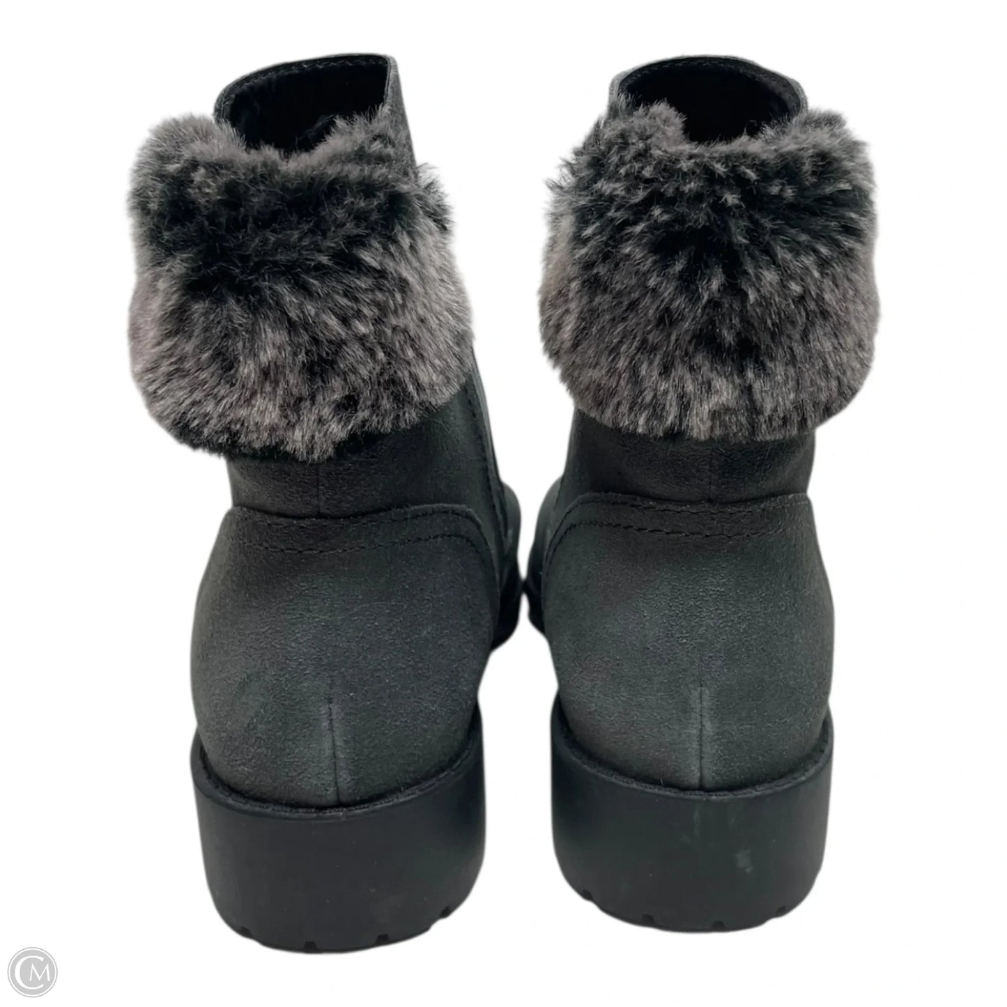 Boots Ankle Heels By Cole-haan In Black & Grey, Size: 8.5