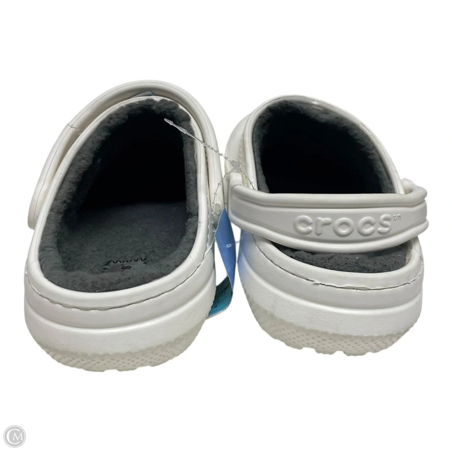 Sandals Flats By Crocs In White, Size: 6