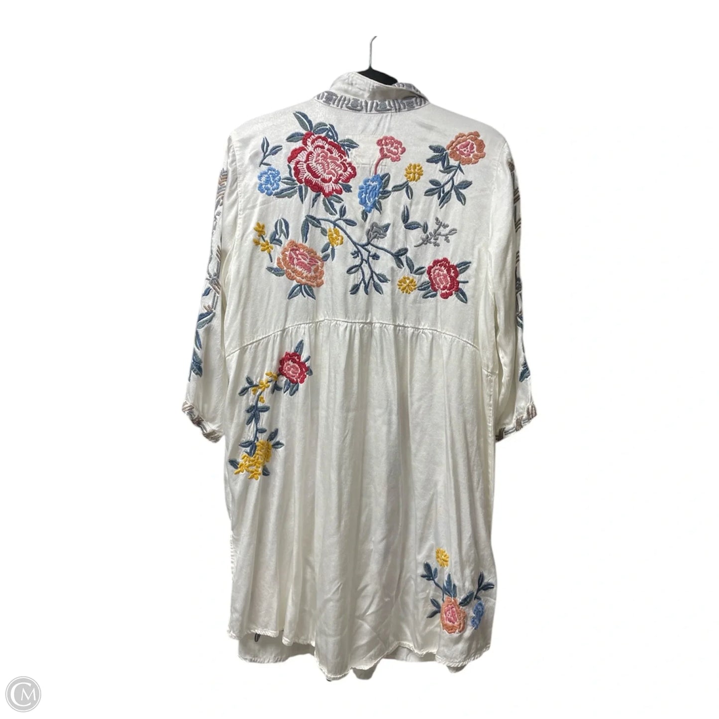 Dress Casual Short By Johnny Was In Floral Print, Size: M