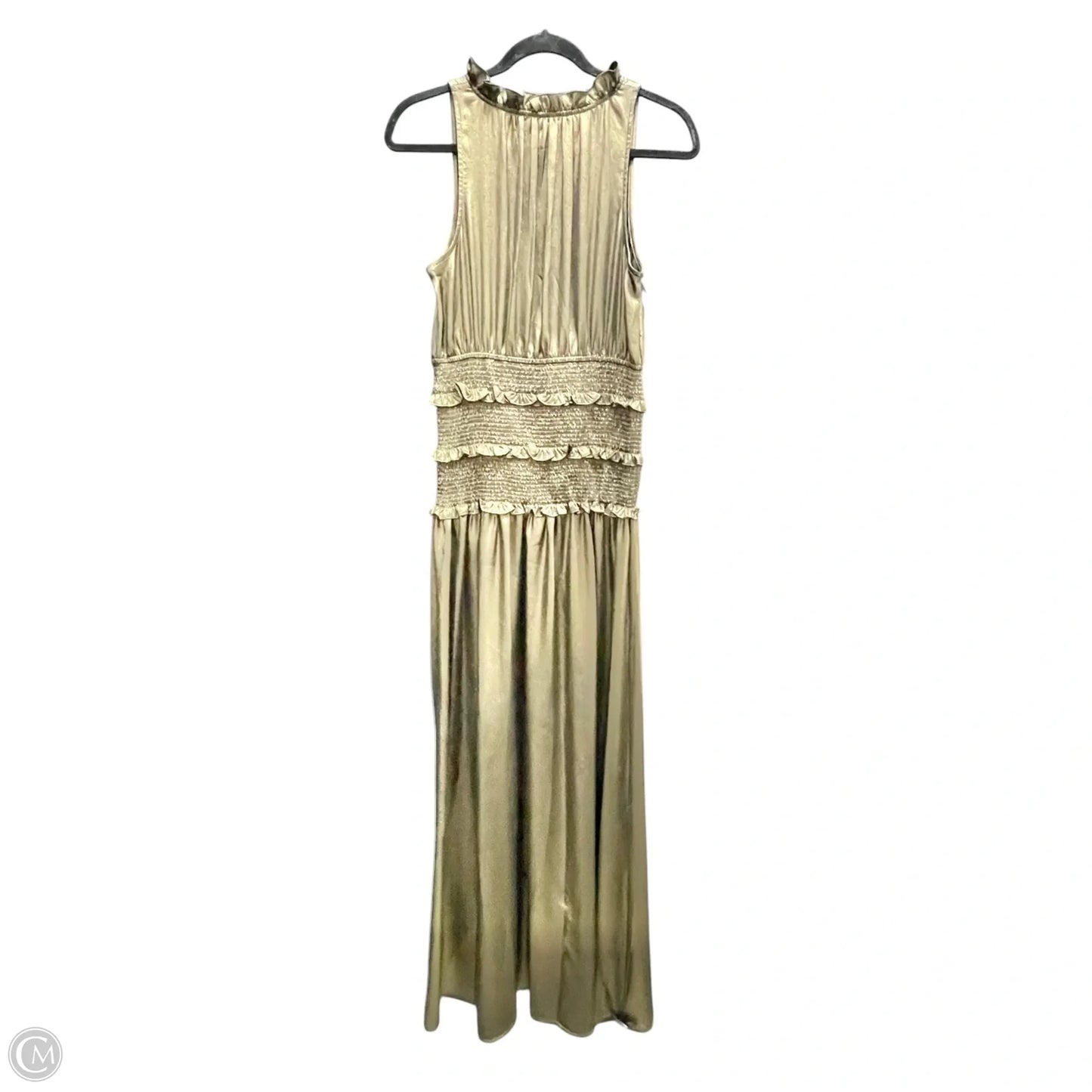 Dress Casual Maxi By Current Air In Gold, Size: S