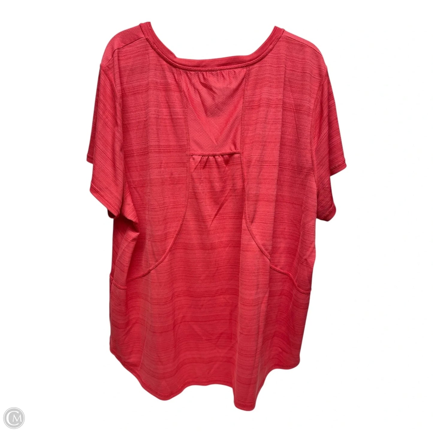 Athletic Top Short Sleeve By Xersion In Red, Size: 3x
