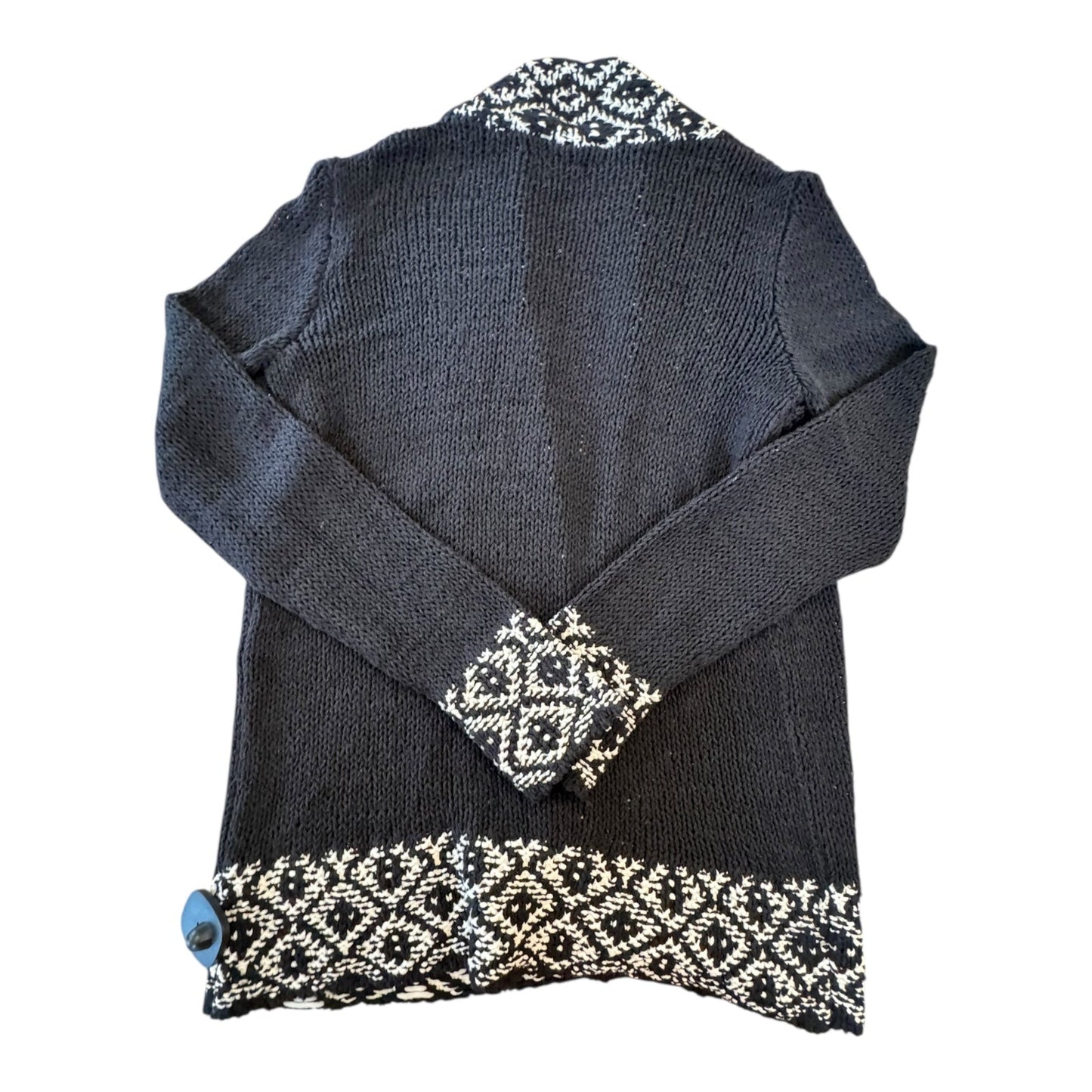 Sweater Cardigan By Lucky Brand In Black, Size:S