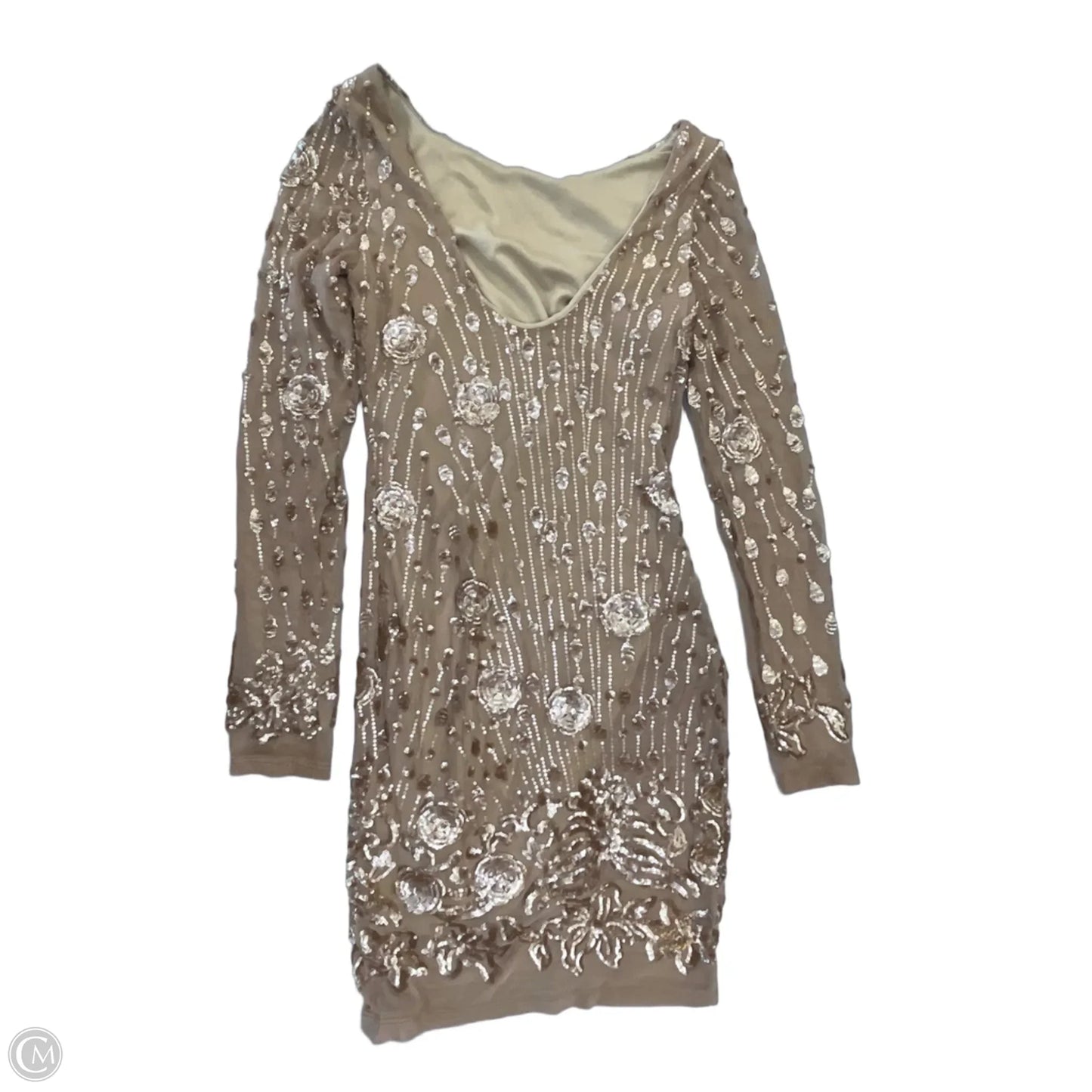 Dress Party Short By Lulu In Gold, Size: S