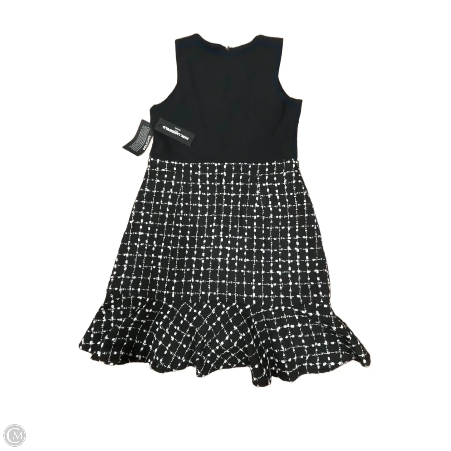 Dress Designer By Karl Lagerfeld In Black, Size: M