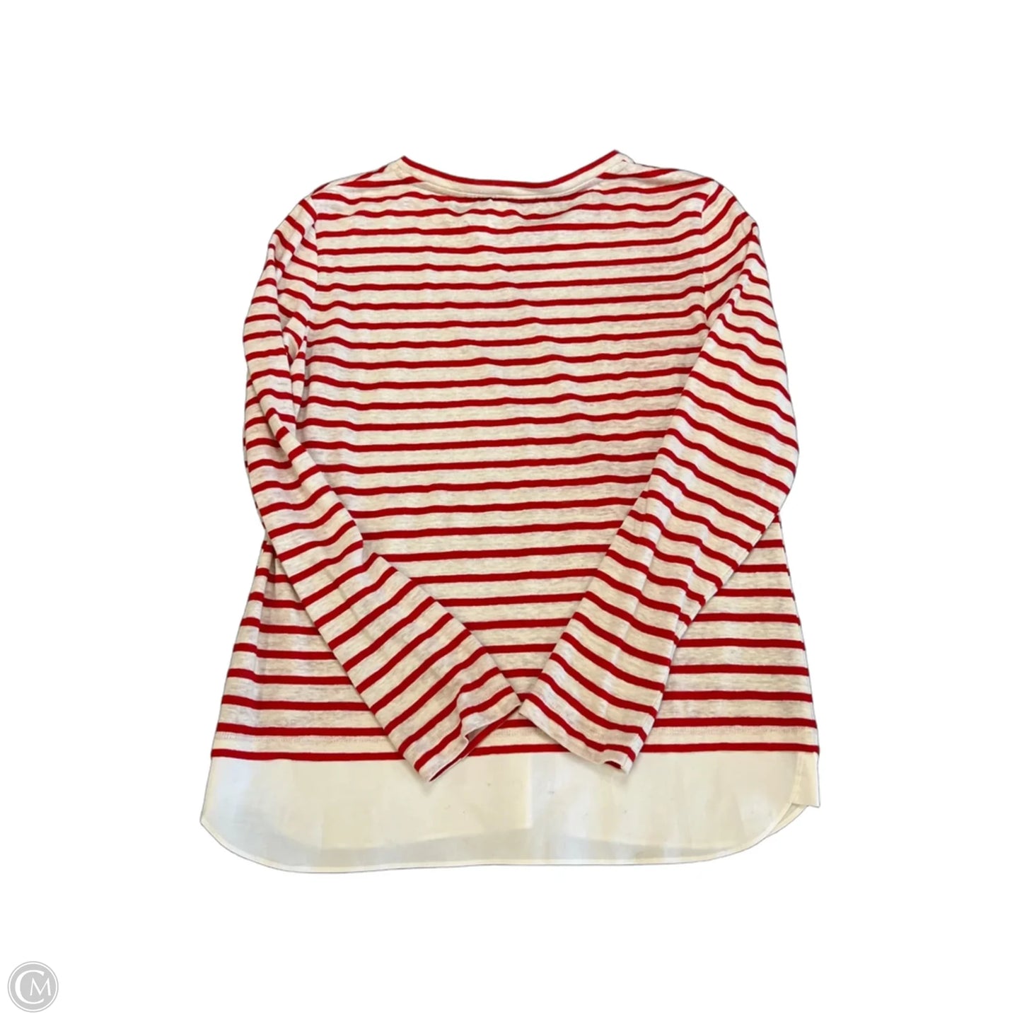 Top Long Sleeve Designer By Tory Burch In Striped Pattern, Size: M