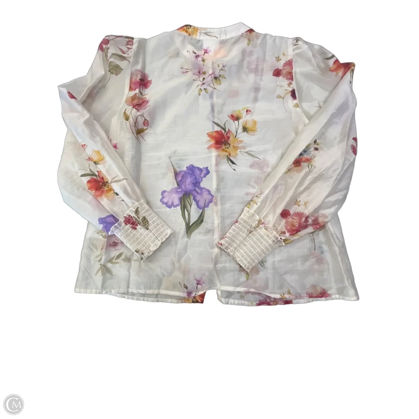 Blouse Long Sleeve By Bailey 44 In Floral Print, Size: M