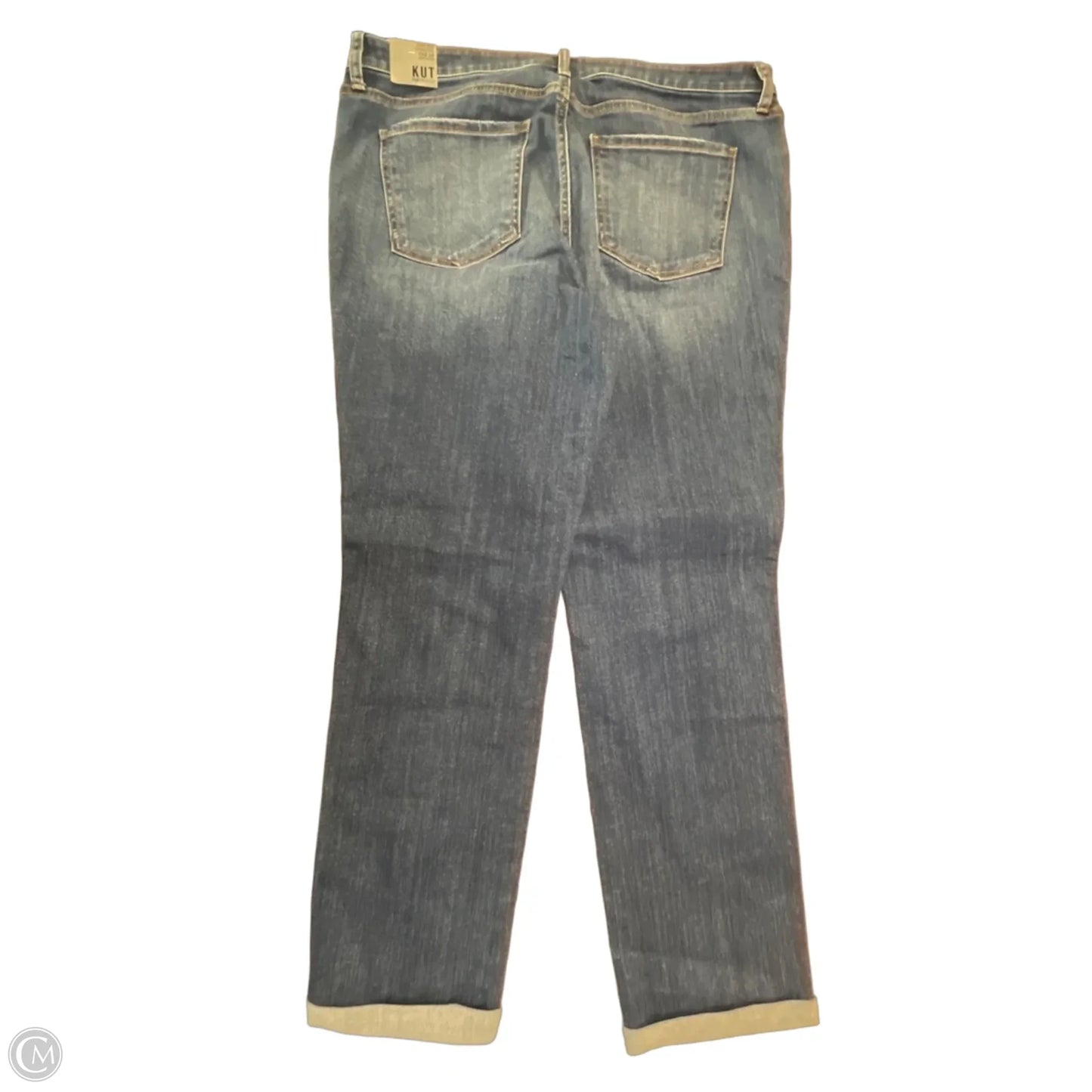 Jeans Boyfriend By Kut In Blue Denim, Size: 16