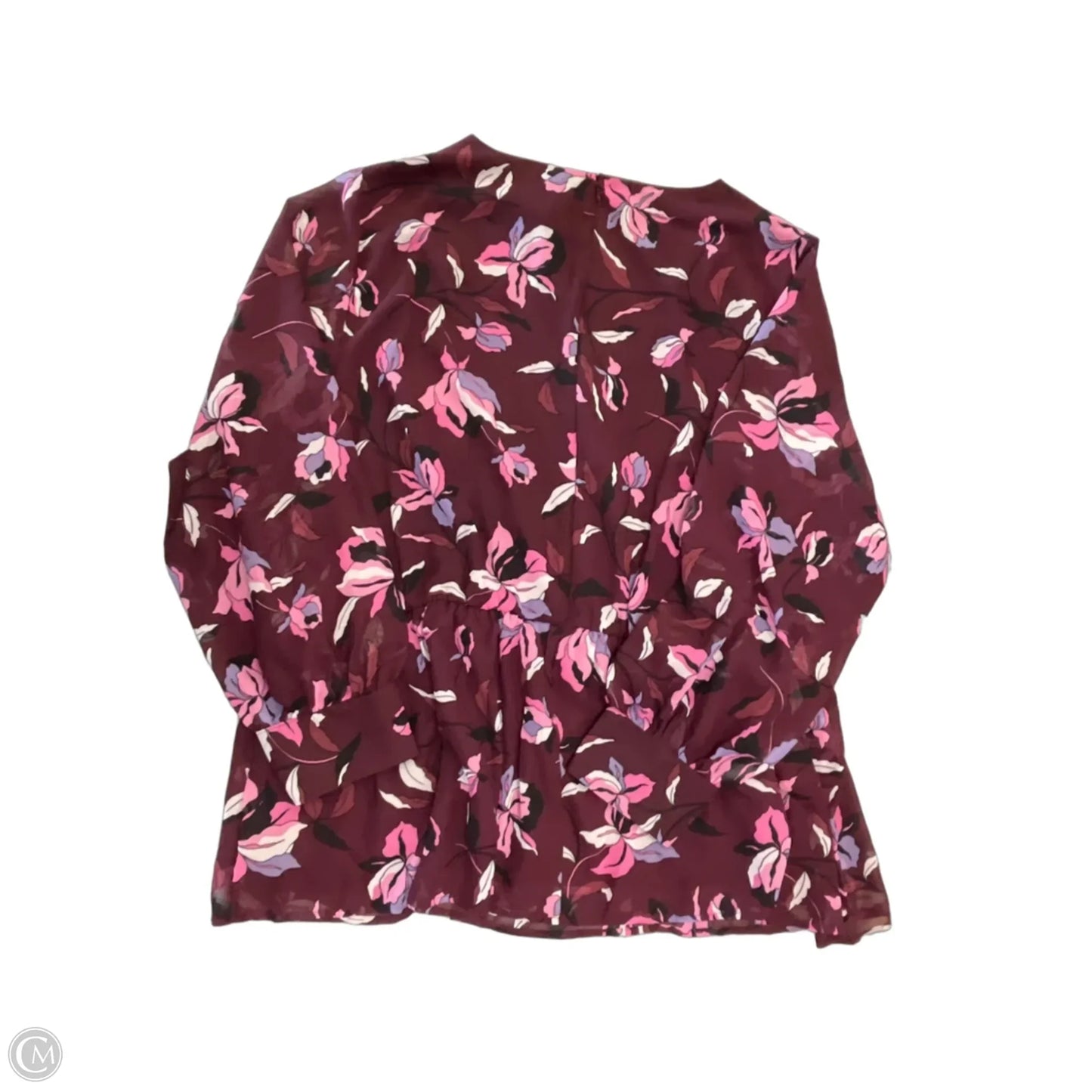 Blouse Long Sleeve By Lane Bryant In Purple, Size: 3x