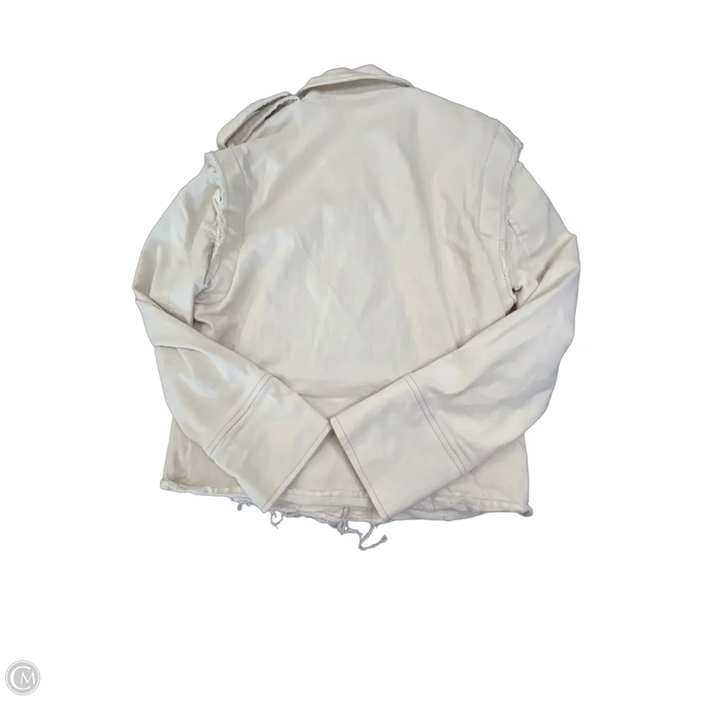 Jacket Denim By Bohme In Cream Denim, Size: Xs