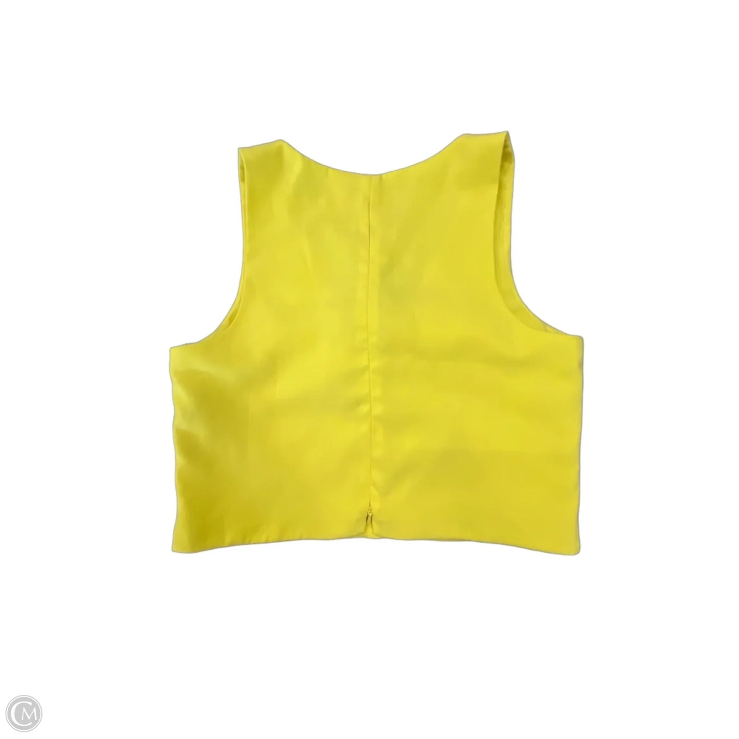 Top Sleeveless By Black Halo In Yellow, Size: S