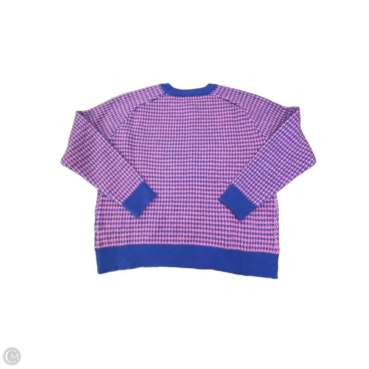 Sweater By Lumiere In Blue & Pink, Size: M