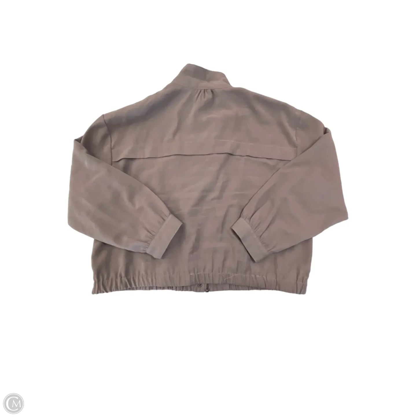 Jacket Moto By Nine West Apparel In Grey, Size: L