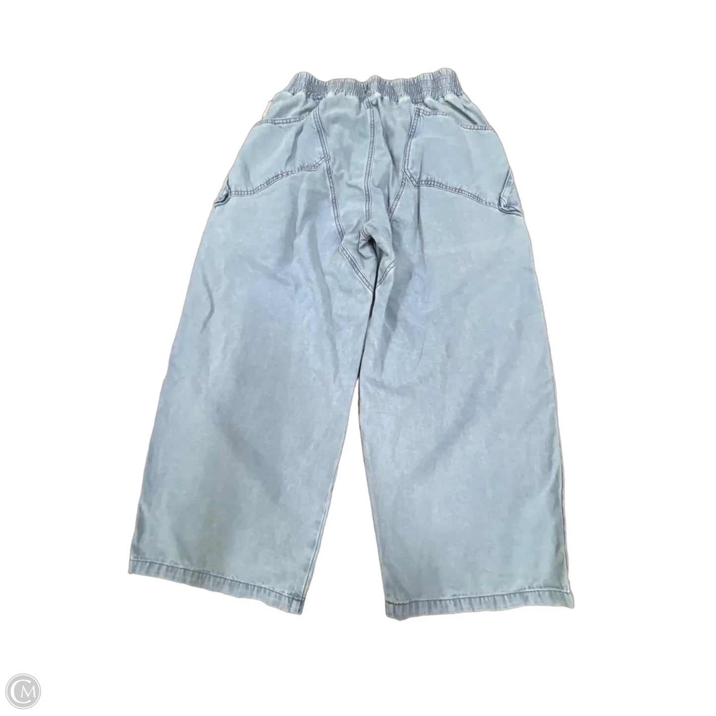 Pants Wide Leg By Oli & Hali In Blue Denim, Size: M