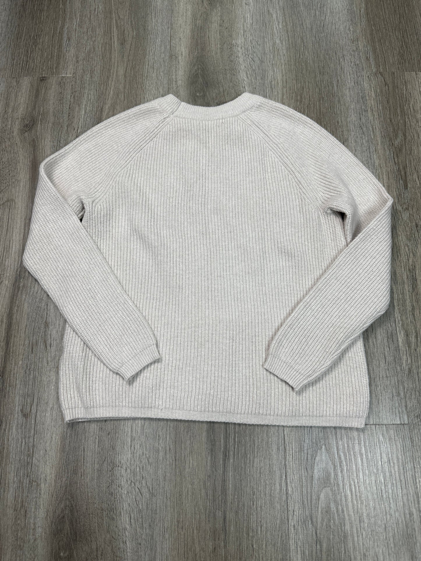 Sweater By Tahari By Arthur Levine In Cream, Size: M