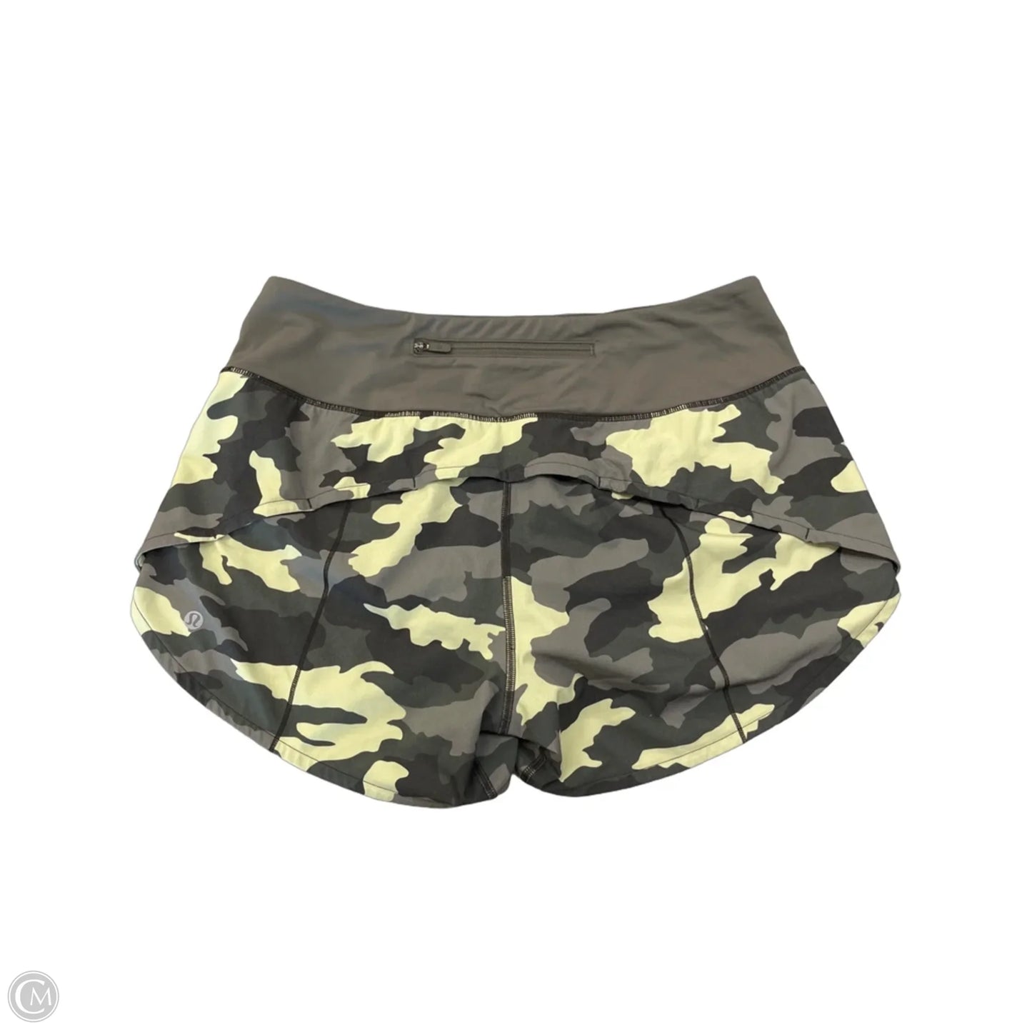 Athletic Shorts By Lululemon In Camouflage Print, Size: M