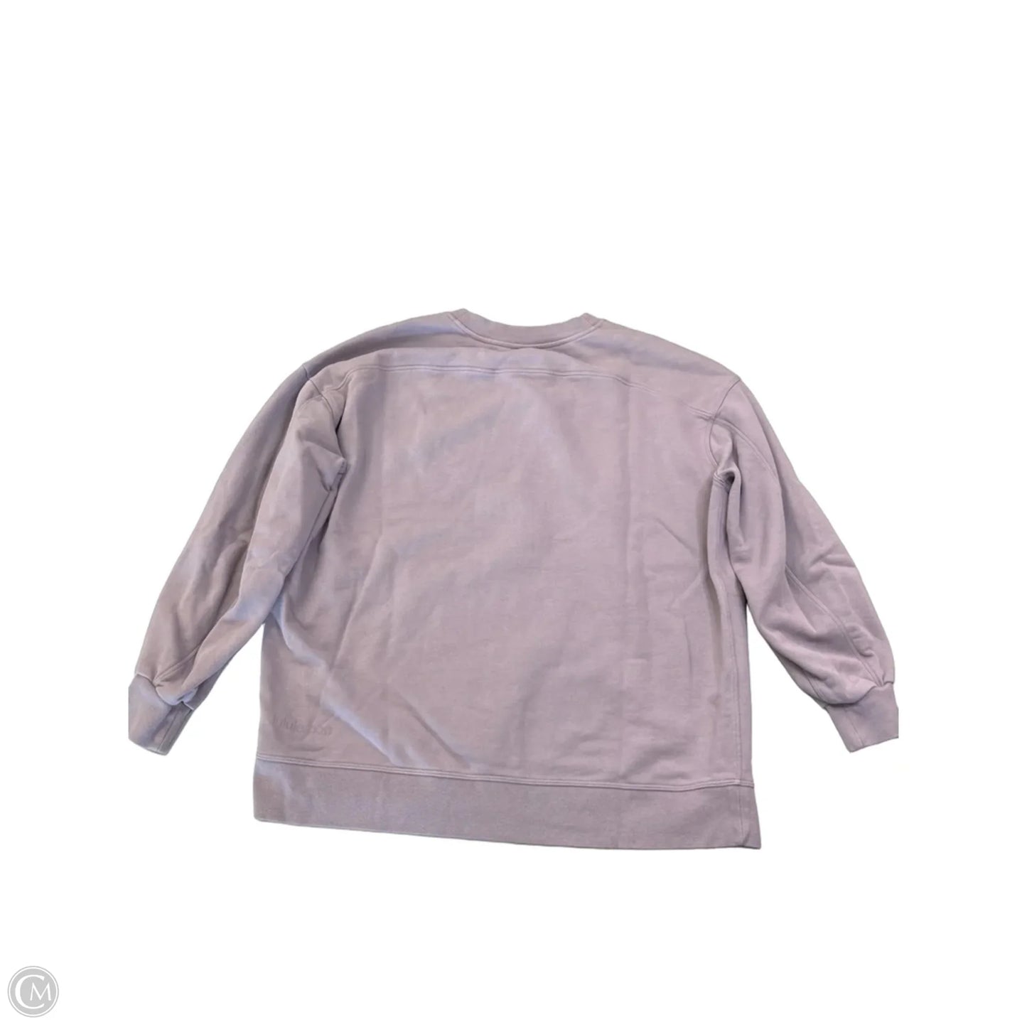 Athletic Sweatshirt Crewneck By Lululemon In Purple, Size: L