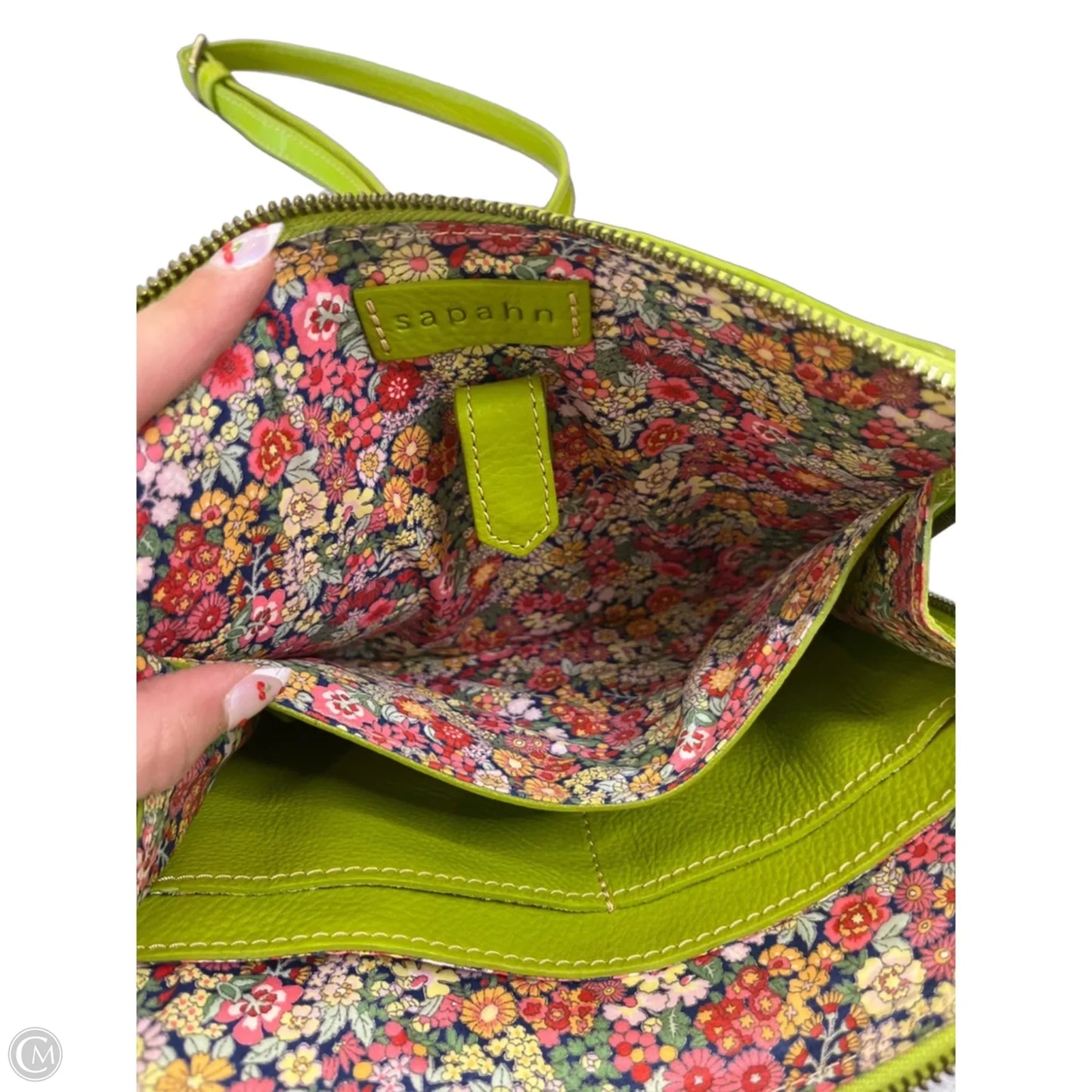 Crossbody Leather By Cma, Size: Medium
