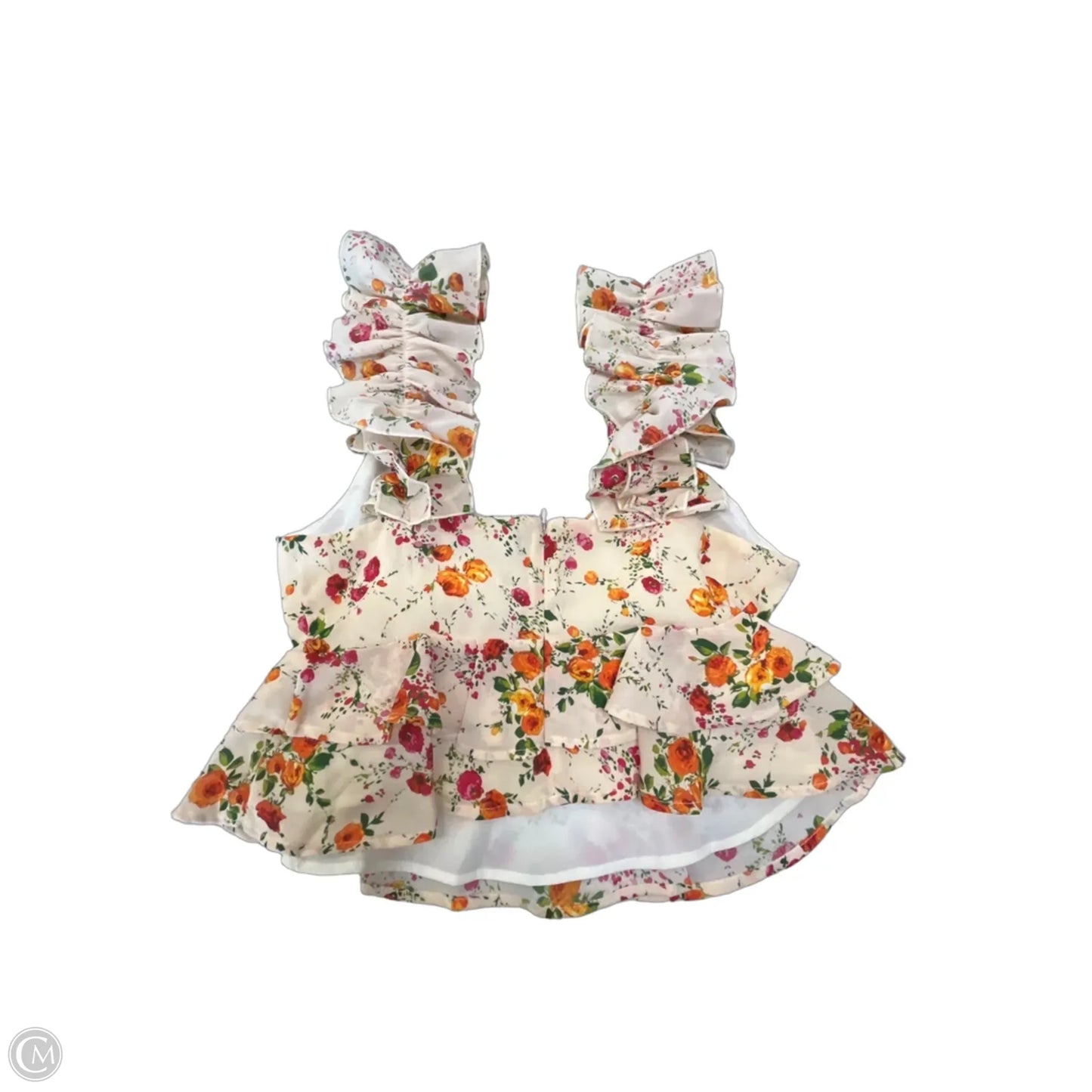 Blouse Sleeveless By House Of Harlow In Floral Print, Size: M